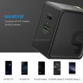 ROCK QC08 QC3.0 PD Fast Charging Travel Charger 36W 2 USB Ports With 2 Lightning Zoadiac Cables (Red+Light Pink). 