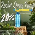 Rocket Pump Universal - Gardening Sprayer - Rocket Spray Pump - Pressure Sprayer Nozzle - Gardening Tool. 