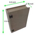 Plain DIY MDF Book Style Box for Craft | Unfinished MDF Box Plain for Decoupage | MDF Box for Art and Craft | 10x7x2.8 inch 10mm Thickness. 