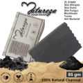 Natureza Organic Activated charcoal Soap Herbal for deep cleansing Sensitive skin 85 g. 