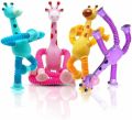 2 Pieces Telescopic Suction Cup Giraffe Toy, Shape Changing Telescopic Tube Fidget Toys, Pop Tubes, Fidget Tubes Sensory Toys For Girls Boys (Giraffe) Multicolor. 