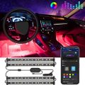 LED Interior Car Lights, App Controlled Car Interior Lights with USB Port, Multicolor Car LED Lights. 