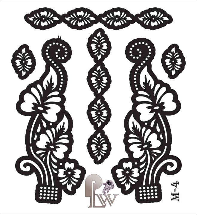 Mehndi sticker stencils, Mehndi design, Mehndi sticker Instant Mehndi Hacks