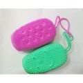 Silicone Body Scrubber Bath Sponge - 2 in 1 Exfoliating Body Brush Loofah Shower Sponge for Women Men and kids. 