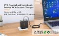 CYD Power Fast Replacement for Laptop-Charger Power HP Envy X360 350 G1 355 G2 450 G3 840 G3 850 G3 Elite X2 1011 G1 blue tip wall plug 15-AF131DX Spectre X2 250 G5 15-AY000 AC Adapter Cord (45W) and (65W). 