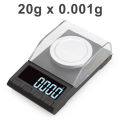 0.001G Precision Electronic Scales Digital Weighing Gem Jewelry Diamond Scale Portable Lab Weight Milligram Scale 20G 0.001G. 