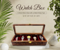 Wooden Watch box for 5 Watches. 