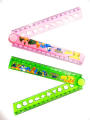 Cute Cartoon Folding Ruler - Plastic Foldable Ruler - 12 Inches (Random Character / Colour). 