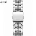 Guess Fleet Blue Dial Silver Stainless Steel Chronograph Watch For Men-W0969G1. 