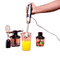 Geepas 5-In-1 Hand Blender -|Chopper / Food Processor | Whisk |2 Speeds With 8 Variable Speeds, Stainless Steel Blade | Perfect Smoothies And Grinding Coffee|7 years guaranteed|hand mixer high quality|wattage- 600 input: 220v~. 