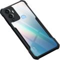 Infinix hot 12 play Case Ipaky Protective Anti-Shock  Clear Back Cover With Camera Protection - Black. 