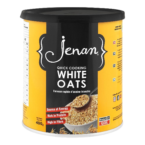 JENAN White Oats Tin Halal  400gm (Imported)