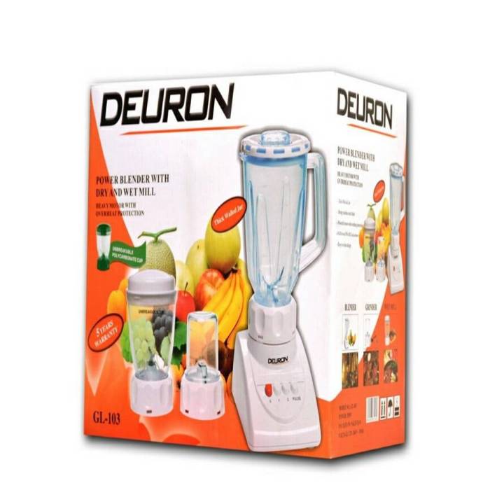 GL 103  - Blender with Dry, Wet Mill & Grinder - White