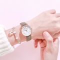 Simple Fashion Ladies Wrist Watch/Luminous Leather Strap Quartz Watch/Student. 