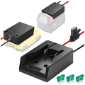 Power Wheels Battery Adapter Power Wheel Adapter with Fuse & Wire Terminal Battery Adapter 14 AWG Plastic for 20V Battery. 