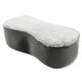 Microfiber Cloth And Mesh Fabric Car Washing Cleaning Sponge. 