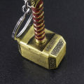 Thor Hammer Metal Keychain Movie Key Ring Cosplay Prop Key Holder For Fans Bag Ornament Car Pendant Gift. 