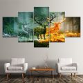 5 Piece Wall Frame Poster Paintings HD Wall Picture For Living Room Décor. 