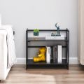 Coavas Folding Bookshelf Shoe Rack Storage Shelves 2 Tiers Stackable shelf Organizer. 