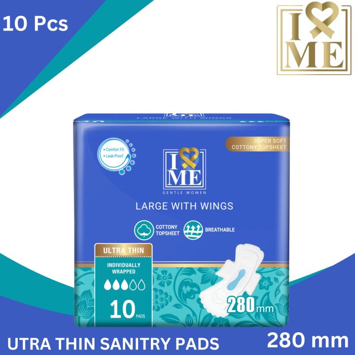 Gentle%20Women%20Ultra%20Thin%20280%20mm%20Sanitary%20Pads%20Large%2010%20Pcs%20-%20Image%202