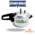 Sonex Pressure Cooker (3 LTR) Bakelite Handles  with 3 Safety Control System - Export Quality  (Small Size). 