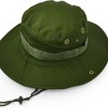 Green Boonie Jungle Cap - RipStop Military Army Vietnam Bush Sun Hat. 