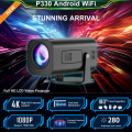 P330 Android 11 280 ANSI Projector Native 720P support 1080P 4K Wifi6 BT5.0 Cinema Outdoor Portable Mini Projetor Upgrated P30 HY300. 