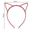 6pcs Girls Unicorn Cat Ears Headband Plastic Kitty Bows Crown Headbands Party Family Decoration Hair Accessories. 