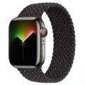 2022  Black Unity  Official colorful Braided Nylon Elastic Solo Loop Compatible with i  Watch 7 SE 6 Strap 41mm 45mm  44mm 40mm watchband for I Watch Serie 5 4 3 Belt Bracelet 38mm 42mm. 