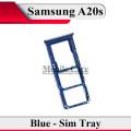 Samsung A20s SIM Tray Sim Jacket Sim Slot Sim Door For Galaxy A20s - Blue. 