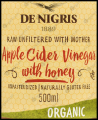 DE NIGRIS Apple Cider Vinegar with Honey 500ml. 