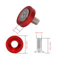 6pcs M8 Decorative Red Washers Screws Universal for Automobile Car Fender Bumper Engine Cover. 