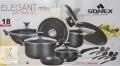 sonex elegant max gift pack cookware 18 pcs. 