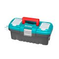 TOTAL 14" Plastic Tool Box With 1Pcs Plastic Tray TPBX0142. 
