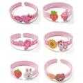 Baby Girls Plastic Bracelet Cartoon And Fruit Printed Bangle Bracelets For Party Birthday Gift. 