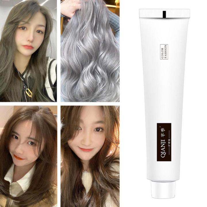 Frost Cream Neutral Hair Care Grey Hair Dye Cream Neutral Smoky Grey Punk Style 100ml Light Grey Silver Permanent Hair Color