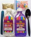 DIY 8 in 1 Crystal Slime Kit for Kids Multicolour with Activator. 