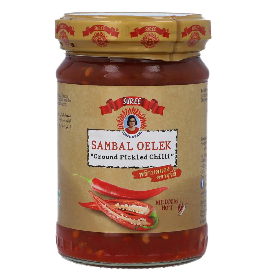 SUREE GROUND PICKLED CHILLI SAMBAL OELEK SAUCE 227 GM | Daraz.pk