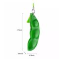 FashionApple Portable Peas In A Pod Keyring Edamame Keychain Cute Bean Unzip The Toy. 