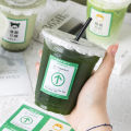 Milk tea beverage bottle juice coffee cup disposable plastic bottle transparent sago poplar nectar bottle with lid empty cup. 
