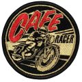 Vintage Cafe Racer logo Embroidered Iron on Patch Sew On Badge Bags Caps Applique. 