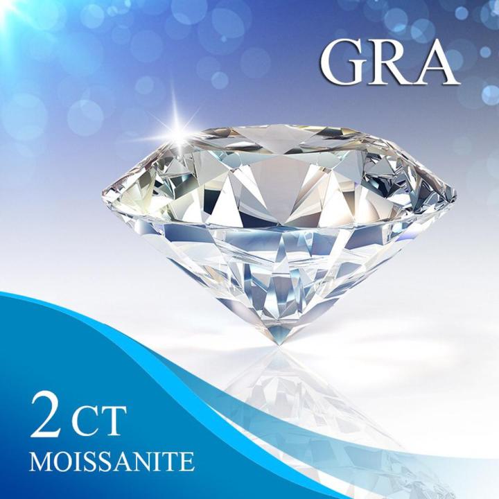 100% Original Moissanite 2 CRTS D Color Round Brilliant Cut Moissanite Stone Beads 8.5mm VVS1 Excellent Cut Grade Test Positive Lab Diamond With GRA Certificate