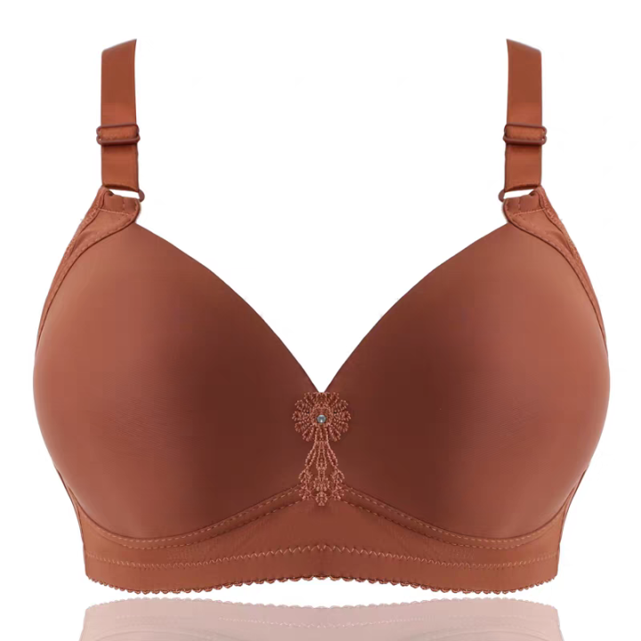 Women Plus Size  Adjustable Straps Wire Free Cotton Soft Foam Padded Bras Back Closure Big Size bra for women and girls Cup Size B C D Size 36 To 50 (we can send any color)