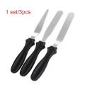 Stainless Steel 3pcs Cake Spatulas Set Cake Spatula Cream Spatula Pastry Spatulas. 