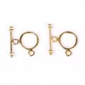 5sets Round Metal Antique golden Clasps for Bracelets craft supplies. 
