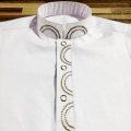 baby boy white kurta pajama suit with design. 