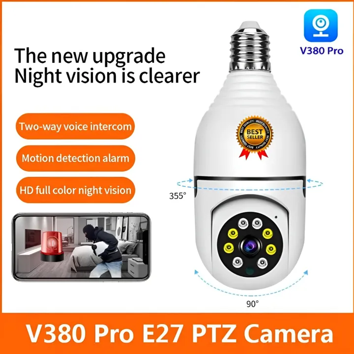 Surveillance%20Camera%202.4G%20Wifi%20E27%20Wireless%20Security%20Monitor%20Cam%20Night%20Vision%20Full%20Color%20Automatic%20Human%20Tracking%20-%20Image%206