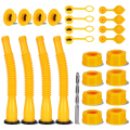 Gas Can Spout Replacement Gas Can Nozzlet Gas Can Spout Set with Flexible Nozzles, Thicker Gasket. 