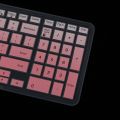 Thin Silicone Keyboard Skin Cover for Dell 15CR 15inch Laptop PC Clear Pink. 