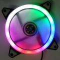 RGB Ring Colorful LED Silent Cooling Fan pc case gaming computer. 